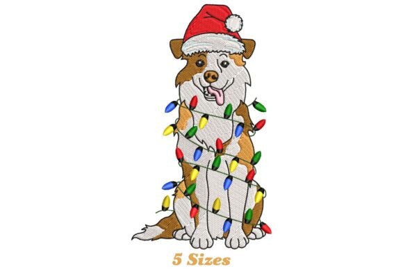 Aussie Dog with Christmas Lights Review