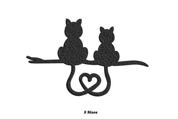 Cat Heart: A Sweet Embroidery Design for Handmade Gifts