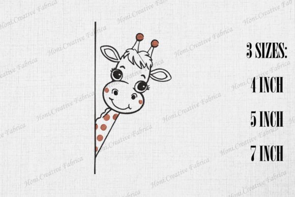 Review: Cute Giraffe Peeking from Wall Design