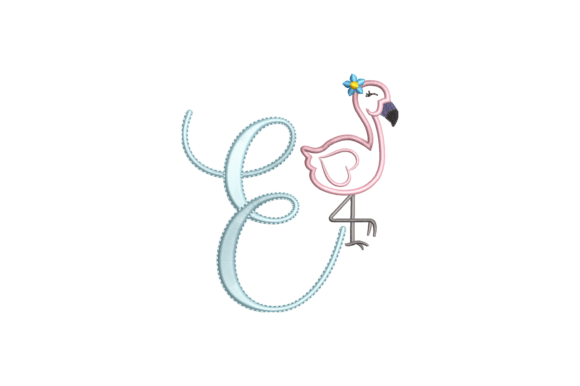 Review: Flamingo Alphabet E for Modern Embroidery