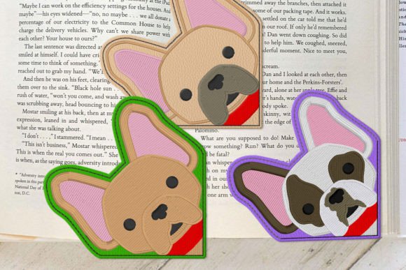 Review: French Bulldog Face Corner Bookmark ITH