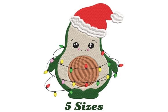 Review: Lighting Avocado Christmas Embroidery Design