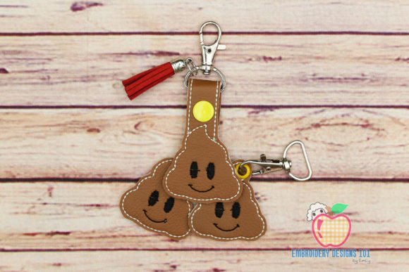 Review: Poop Symbol ITH Snaptab Keyfob Design