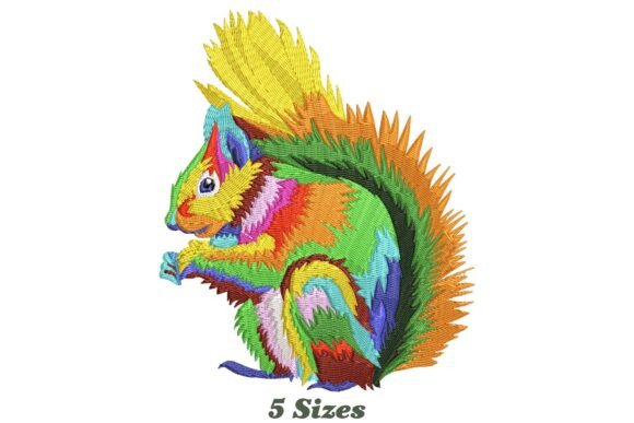 Reviewing the Colorful Squirrel Head Design