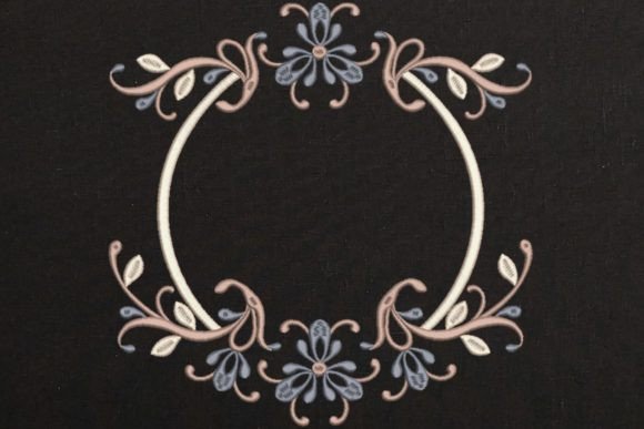 Reviewing the Round Floral Frame for Monogram