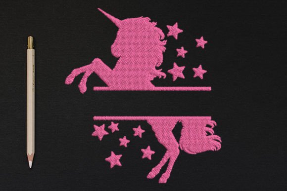 Reviewing the Standing Unicorn Split Text Frame for Etsy
