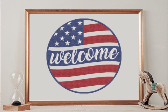 Reviewing the Welcome Sign USA Flag for Custom Gifts
